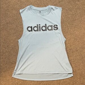 Adidas Women's Sky Blue Muscle Tee